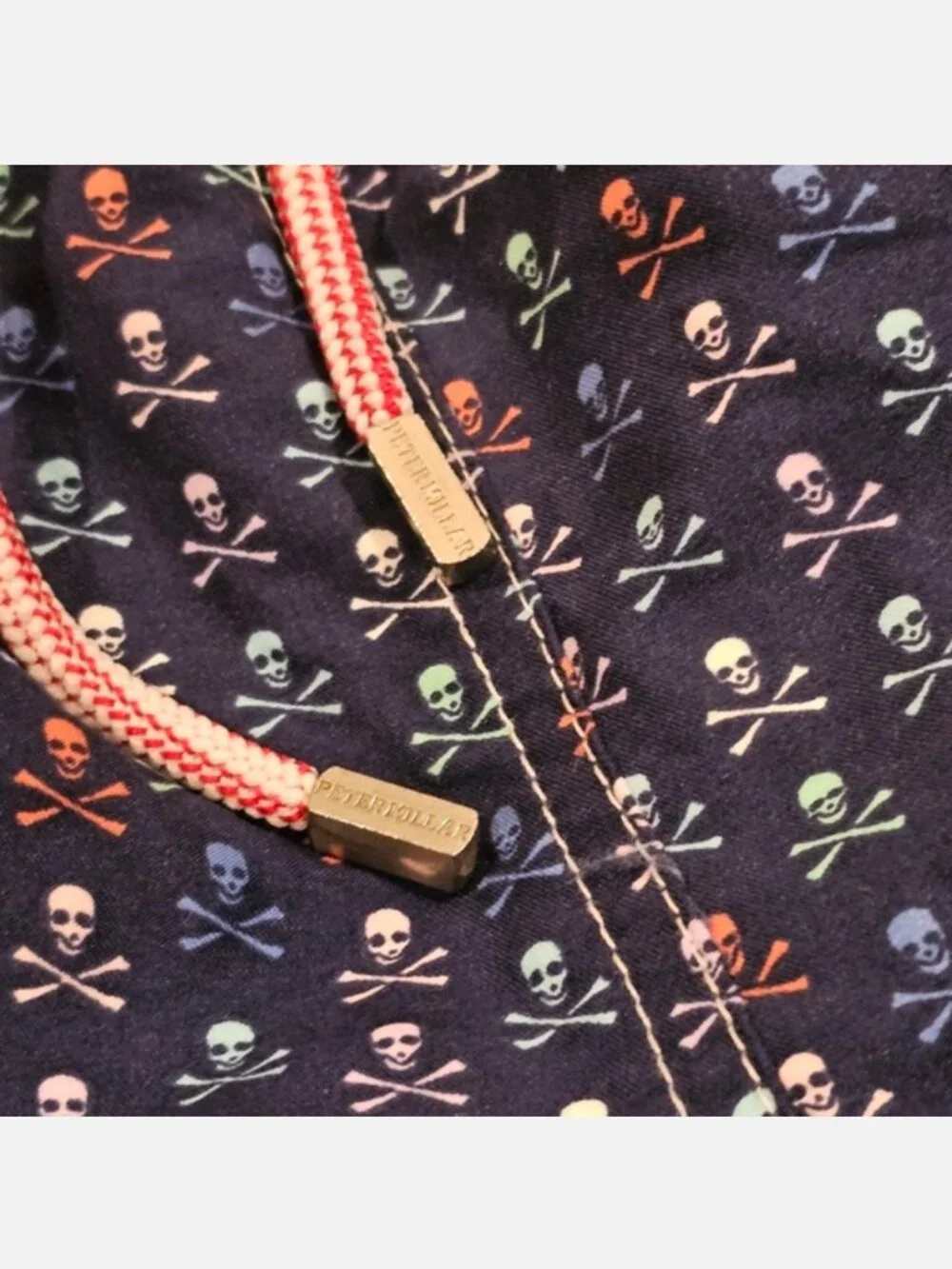 Peter Millar Skull & Cross-Bones Swim Trunks XXL
